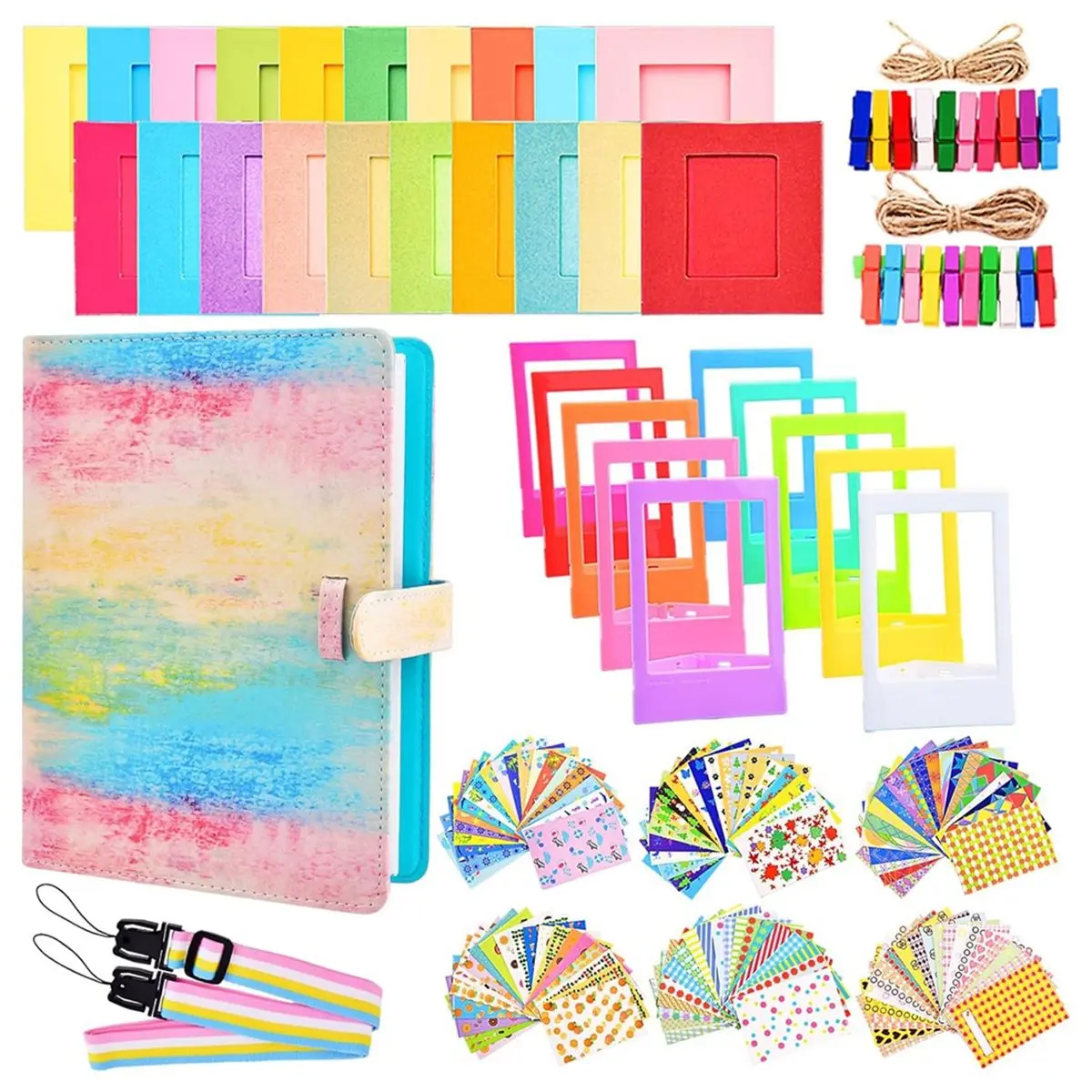 Accessories Bundle Kit Compatible for Mini13/12/11/9/8Instant Camera, Include Album, Film Stickers, Photo Frames