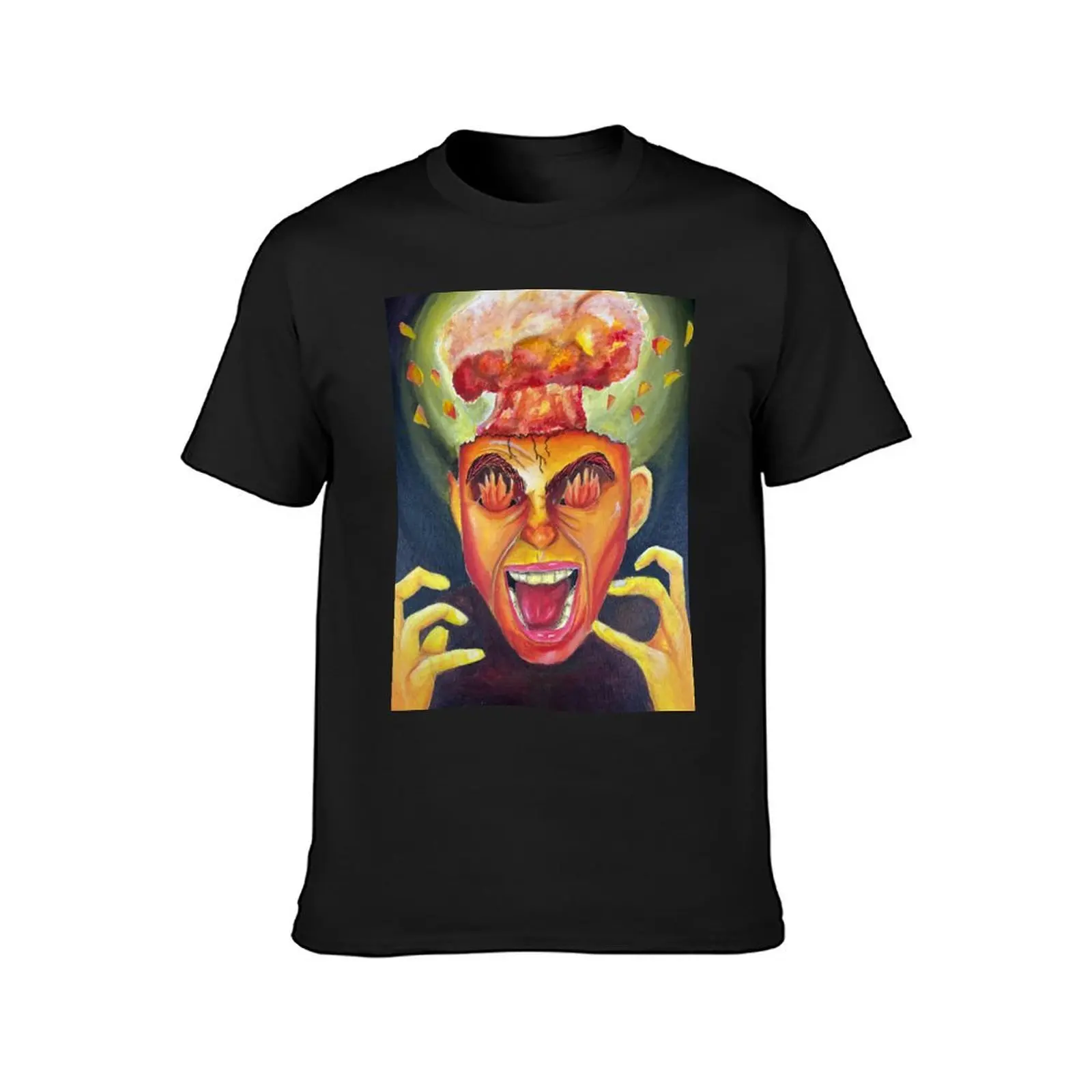 Rage T-Shirt Blouse oversized anime Men's cotton t-shirt