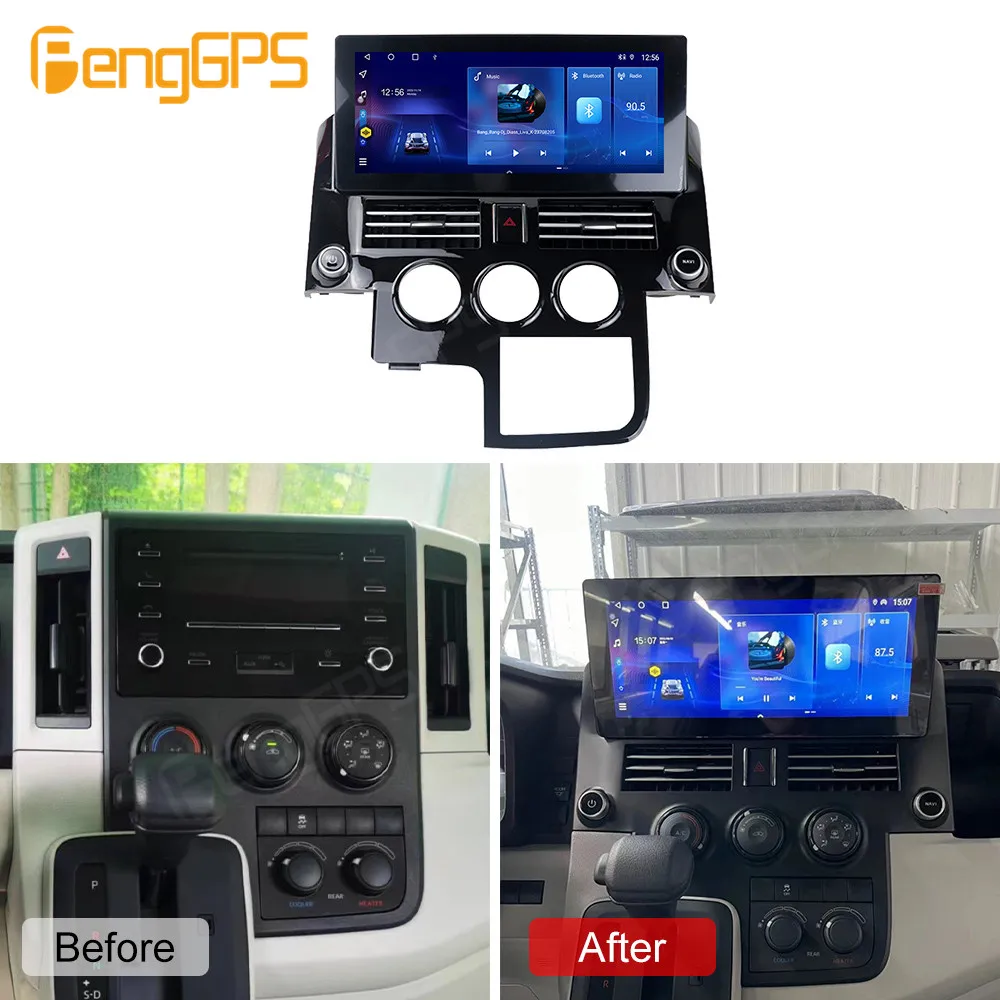 For  TOYOTA HIACE Android Car Radio 2Din Stereo Receiver Autoradio Multimedia Player GPS Navi Head Unit Screen