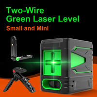Laser Level 2-Line Green Laser Instrument With Magnet Wall Level Portable Provincial Support Cross Laser Instrument Tool