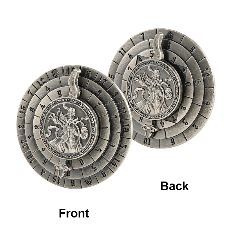 Spinner Dice 7-in-1Metal DND Dice Set Unique Dice Spinner Antique Rotate Metal D&D Dice for Dungeons and Dragons RPG Gaming Dice