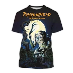 Pumpkinhead 3D Print T-Shirts Streetwear Horror Men Women Fashion Oversized Short Sleeve T Shirt O-Neck Man Clothing