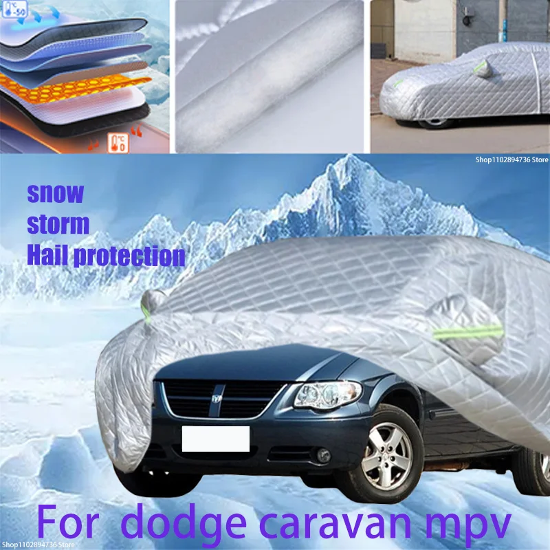 

For dodge caravan mpv Outdoor Cotton Thickened Awning For Car Anti Hail Protection Snow Covers Sunshade Waterproof