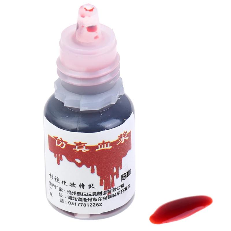 5ml Hematopoietic Props Holiday Party Supplies Fake Blood Halloween Cos Simulation Of Human Vampire Human Teeth