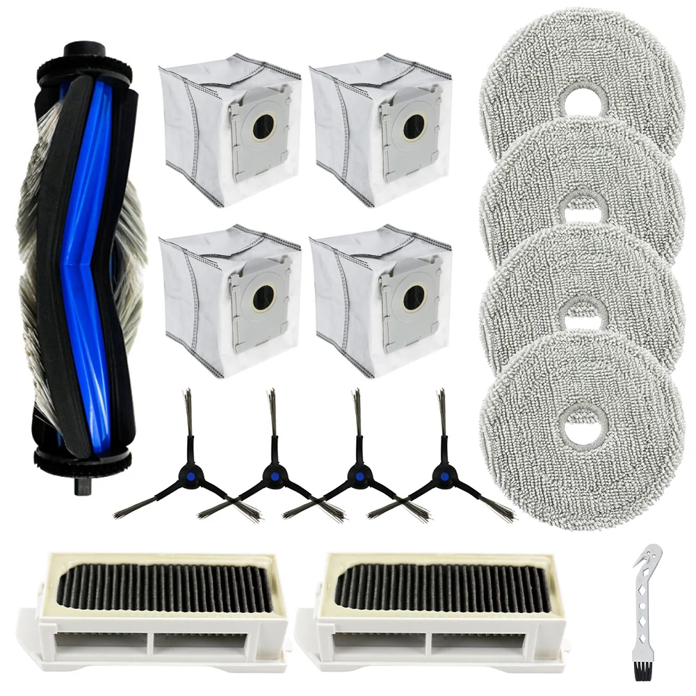 

Main Side Brush Dust Bag Mop Cloth Kit For ECOVACS For Deebot For Mini Robot Vacuum Cleaner Spare Part Nylon Rubber Plastic