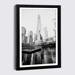 Black Photo Frame City tourist attraction Canvas Painting 5x7 8x12 Inch Wood Picture Frame Nordic Wall Home Decor Picture Frames