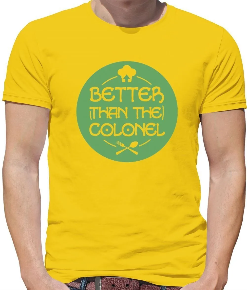 Better Than Chef Colonel — мужская футболка — Sanders Chicken Fast Food Cook Better Than Chef Colonel — мужская футболка — Sanders Chicken Fast Food Cook