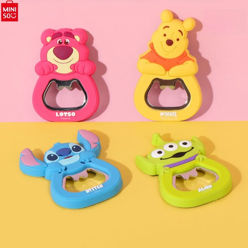 

Открывалка для бутылок Miniso Disney, наклейка на холодильник, клубника, медведь, Винни-пух