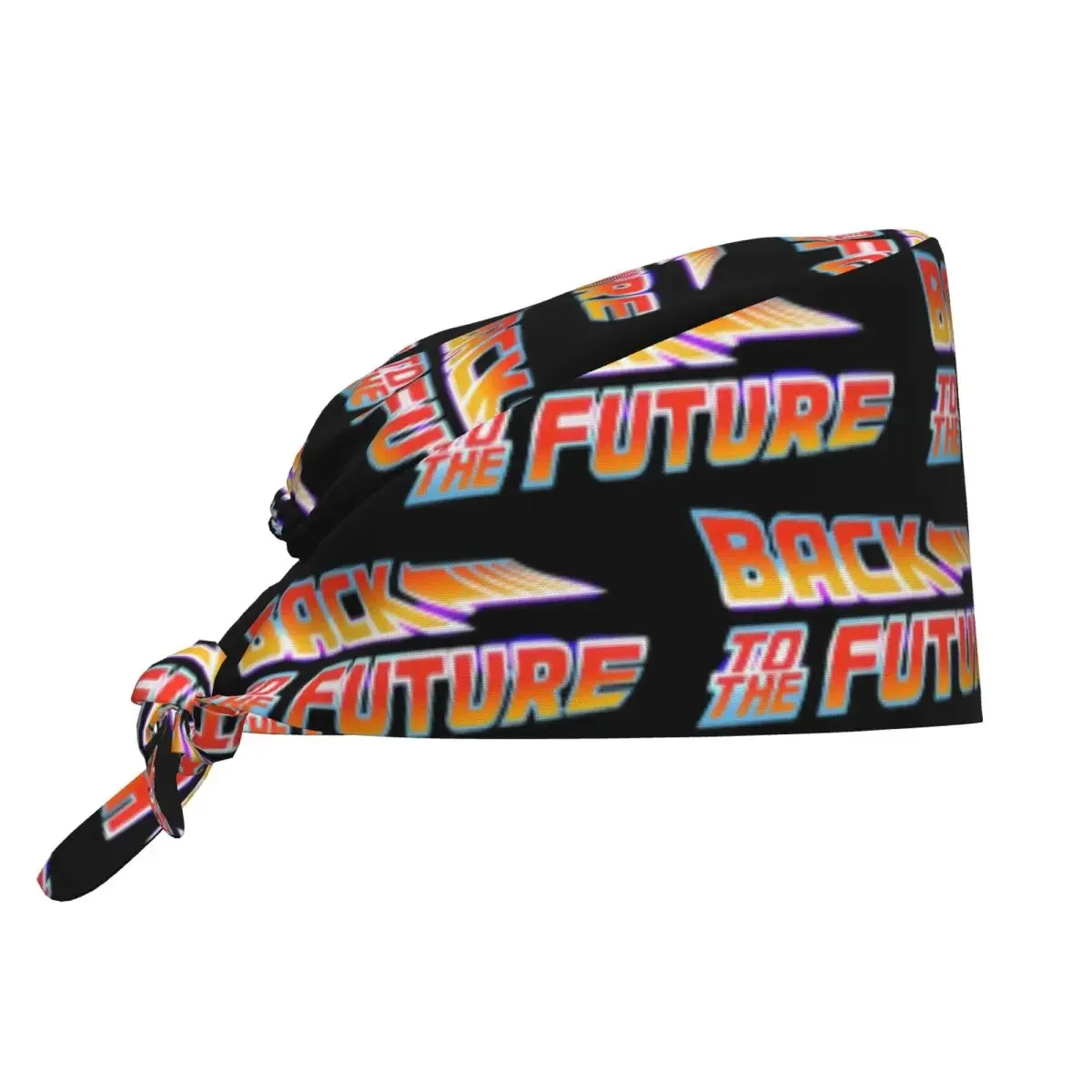 Back To The Future Movie Logo Scrub Hat Doctor Working Surgical Cap Men Women Adjustable Nursing Caps for Dentist