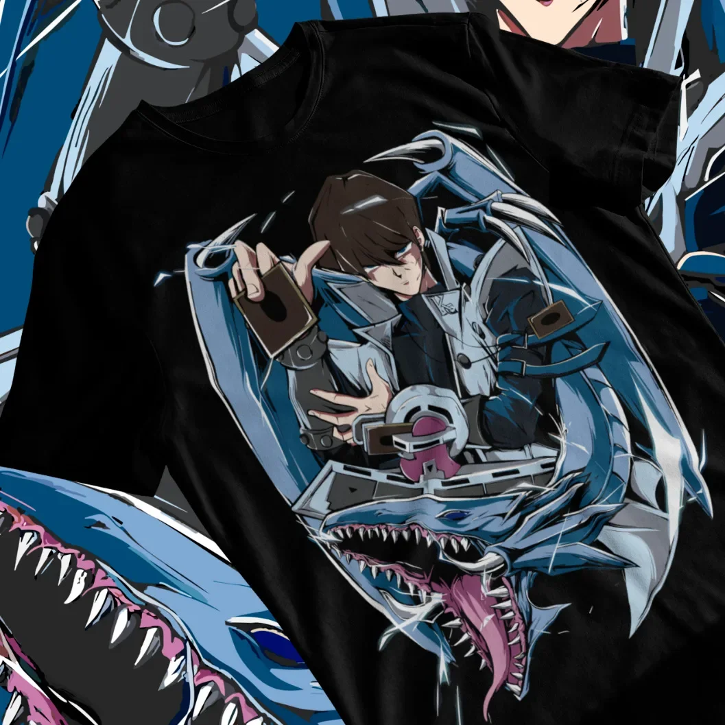 

Seto Kaiba T-Shirt, Blue Eyes White Dragon Card YuGiOh Shirt, Yu-Gi-Oh Soft Tee