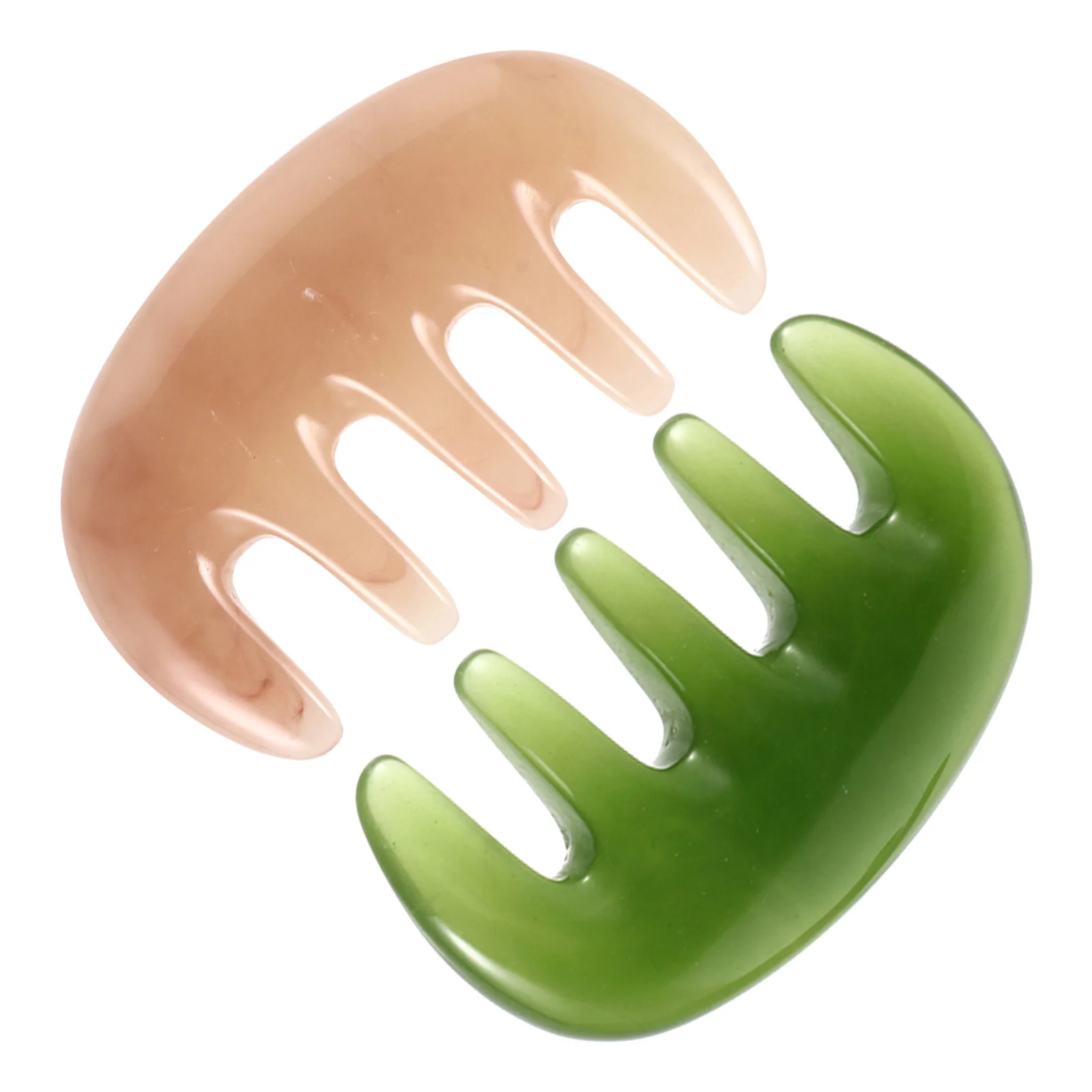 

2Pcs Wide Tooth Scalp Comb Massage Head Massager Soft Resin Wax Material Durable Acupoint Massage Tool Wide Tooth Comb