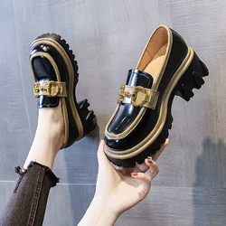Women's Platform Shoes Loafers New Mary Jane Shoes Women's Japanese Retro Soft-soled Girls Thick-soled High-heeled Shoes