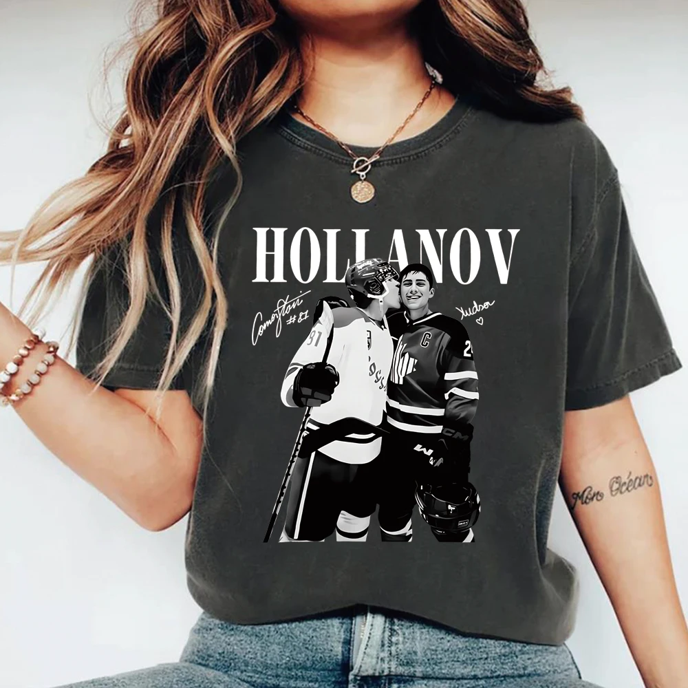Heated Rivalry Inspired Shirt Hollanov T-shirt Hudson Williams Connor Storrie Tshirt Ilya Rozanov Shane Hollander Shirts Tops