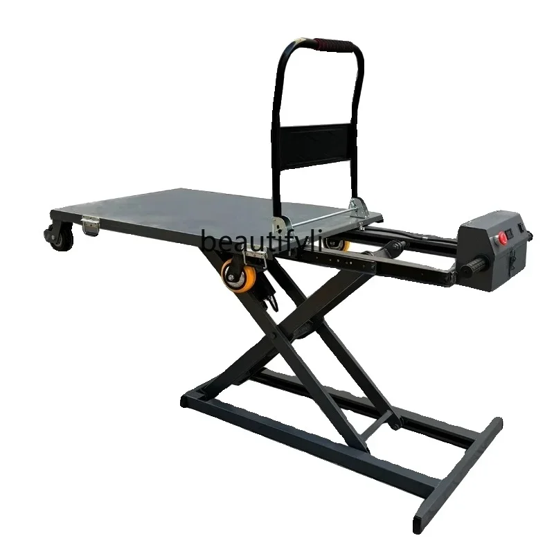

CC Electric hydraulic lift portable truck handling mobile flatbed truck, forklift