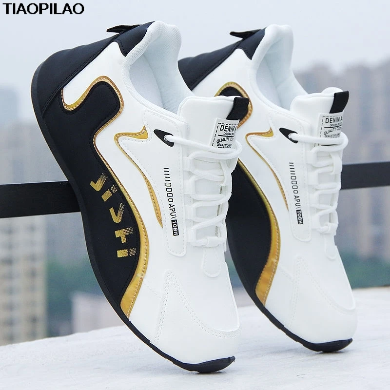 

Spring Autumn Outdoor Leather Waterproof Men's Sneakers Casual Height Increasing Soft Male Sports Shoes High Quality Boys' Shoes