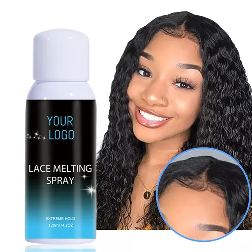 10Pcs/Lot Melting Spray for Wig Customize Private Labels Lace Melting Glue Spray Temporary Holding Fast Drying Wig Accessories