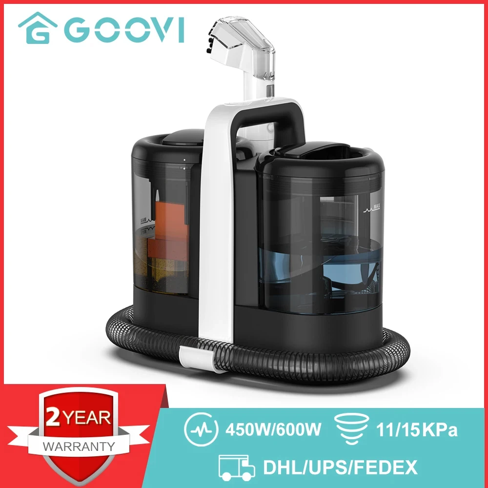 GOOVI Spot Cleaner 600/450W 15/11KPa Handheld Carpet Cleaner for Sofa Curtain Spray Suction Integrated Machine Clean Machine