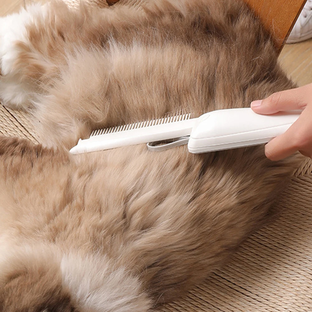 

3in1 Pet Comb Durable Plastic Detangler for Cats Dogs White Portable Grooming Supply Shedding Brush Dog Accessories Cat Grooming