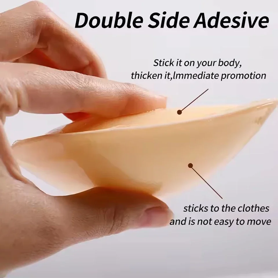 Triangle Ultra Boost Inserts Bra Double-Sided Sticky Bra Pads Adhesive Cup Enhancer Breast Lift Bra Pushup Bikini Pad Swim Sport