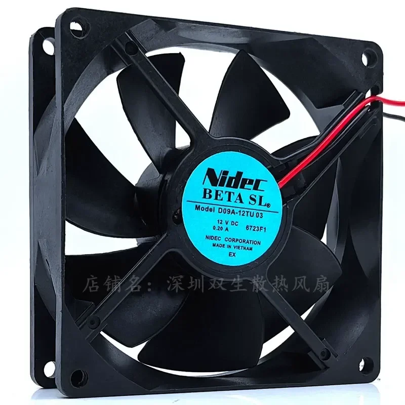 New Genuine NIDEC D09A-12TU 03 Fuji Inverter Fan for 12V 0.2A Original Imported