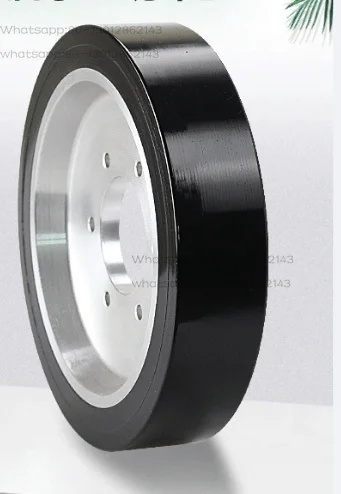 

1PCS 4-inch AGV drive wheel aluminum core polyurethane robot casters heavy-duty equipment walking wheel driving wheel