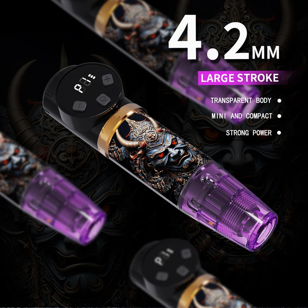 Wireless Rotary Tattoo Pen Machine Kit 1100Mah Integrated Power All in One Complete Tattoo Supplies Mixed Cartridge Needles Multicolor Tattoo Ink Practical Tattoo Tool Set for Beginners Professional Tattoo Practitioners