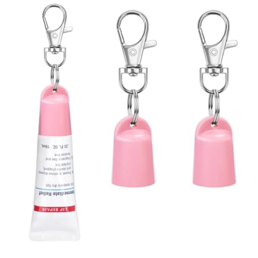 

2 Pcs Keychain Holder for Aquaphor Lip Repair- Polypropylene Cap Accessory - Fit Lip Balm Keychain