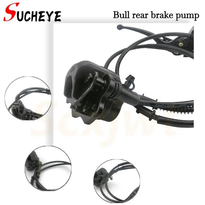 

Задний тормозной узел в сборе (главный цилиндр и суппорт) для китайских квадроциклов 50, 90, 110, 125 куб. см.