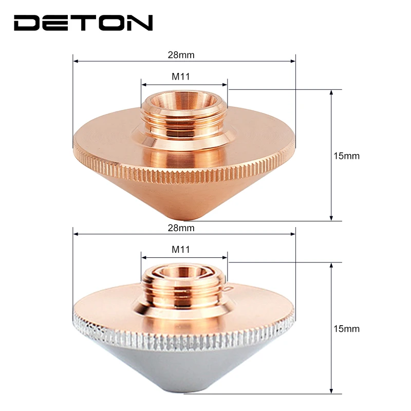 Original laser cutting nozzle D28M11 caliber 1.0-5.0mm single double layer chrome plated laser welding cutting head bracket