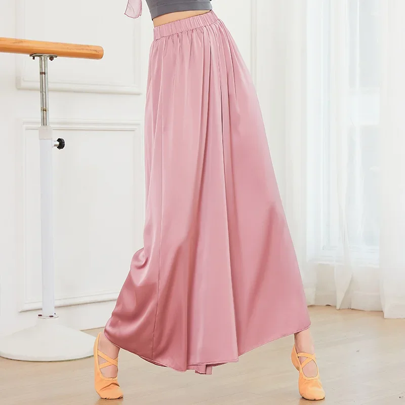 Pantalon de yoga classique pour femmes, danse folklorique chinoise, pantalon de yoga pour femmes, surintendant à jambes larges, vêtements de danse doux