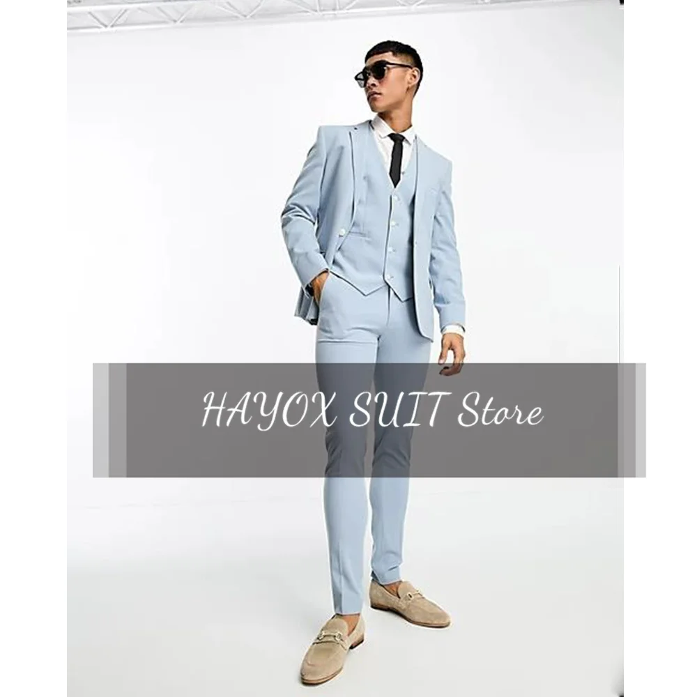 Men Suits Three Piece Suit Full Men's Suits Casual Commuting Groom Wedding Dress Slim Fashion · Single Breasted Suit Elegant Man