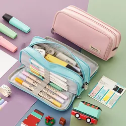 Large Capacity Pencil Case School Cute Pen Case Pencil Cases Bags Pencils Pouch Storage Students Education Stationery  Supplies