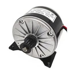 250w DC 24V High Speed Brush Motor With Belt Pulley ,Brushed Motor Direct Current Permanent Magnet Brush Motor MY1016