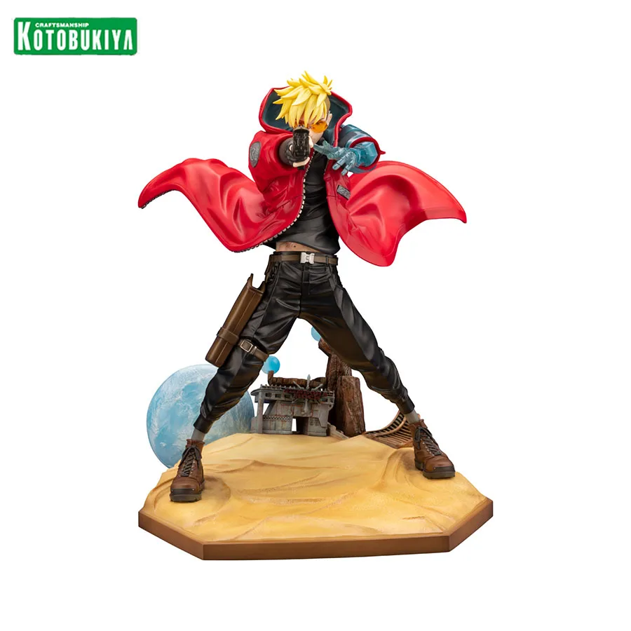 

In Stock Kotobukiya Trigun Vash the Stampede New Genuine Anime Figure Model Doll Action Figures Collection Toys for Boys Gifts