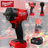 Milwaukee 18V Brushless Impact Driver 800NM Brushless Impact Drill 1/2 Car Truck Repair Screwdriver Tools Comes with Battery M18
