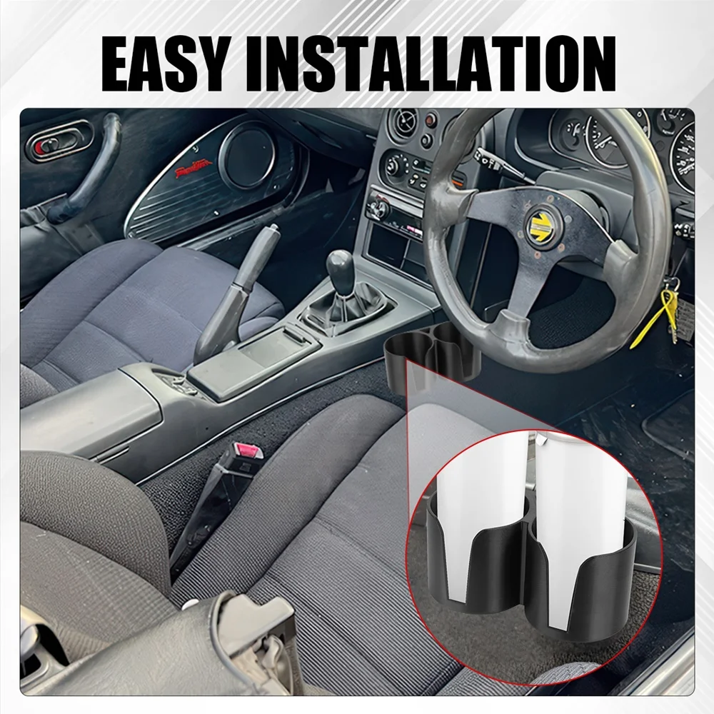 Detachable Dual Hole Cup Holder Center Console For Mazda Miata MX-5 Dual Cup Holder Removable Eunos Roadster Mk1