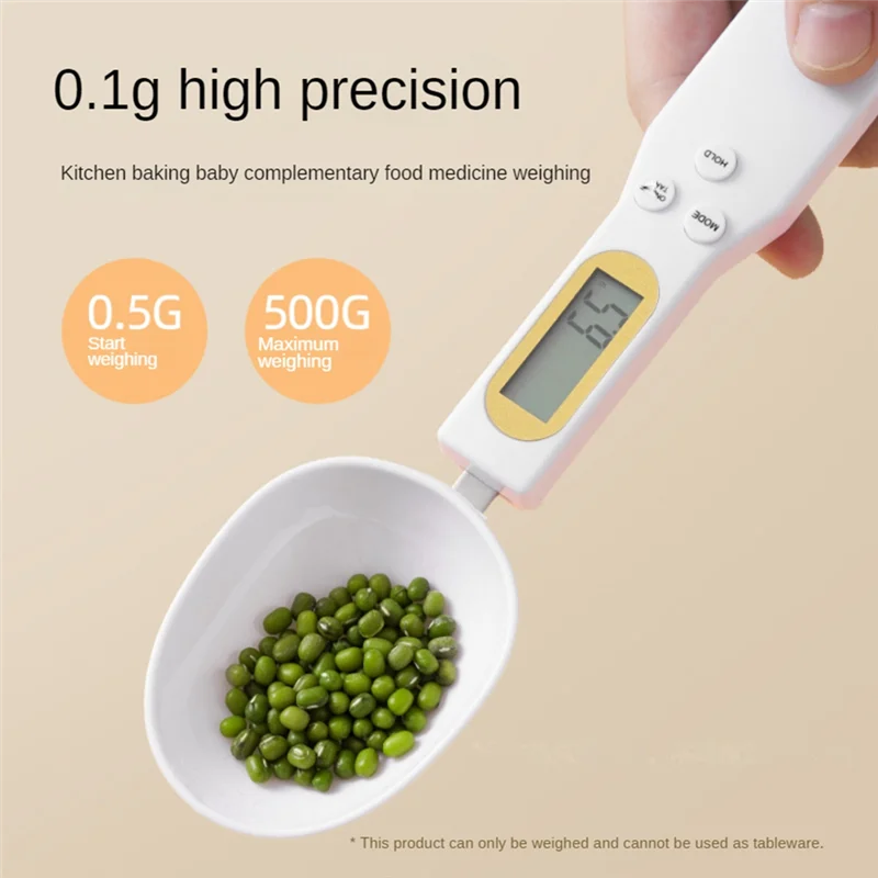 BAAO-Digital Measuring Spoon Weighing Spoon Scale 500G / 0.1G High Precision With LCD Screen Display For Kitchen Gadgets