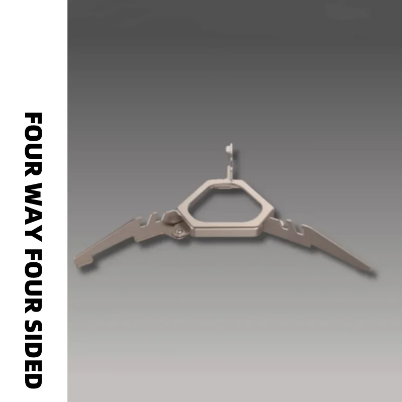 9.2g Titanium metal outdoor camping gas tank support - Foldable fuel stabilizer - Gas tank tripod holder - Support bracket
