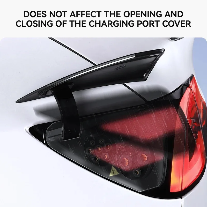 ل تسلا نموذج 3 Y هايلاند جونيبر 2021-2025 شاحن ميناء غطاء في الهواء الطلق غير نافذ للمطر حماية الغبار يغطي الملحقات #6