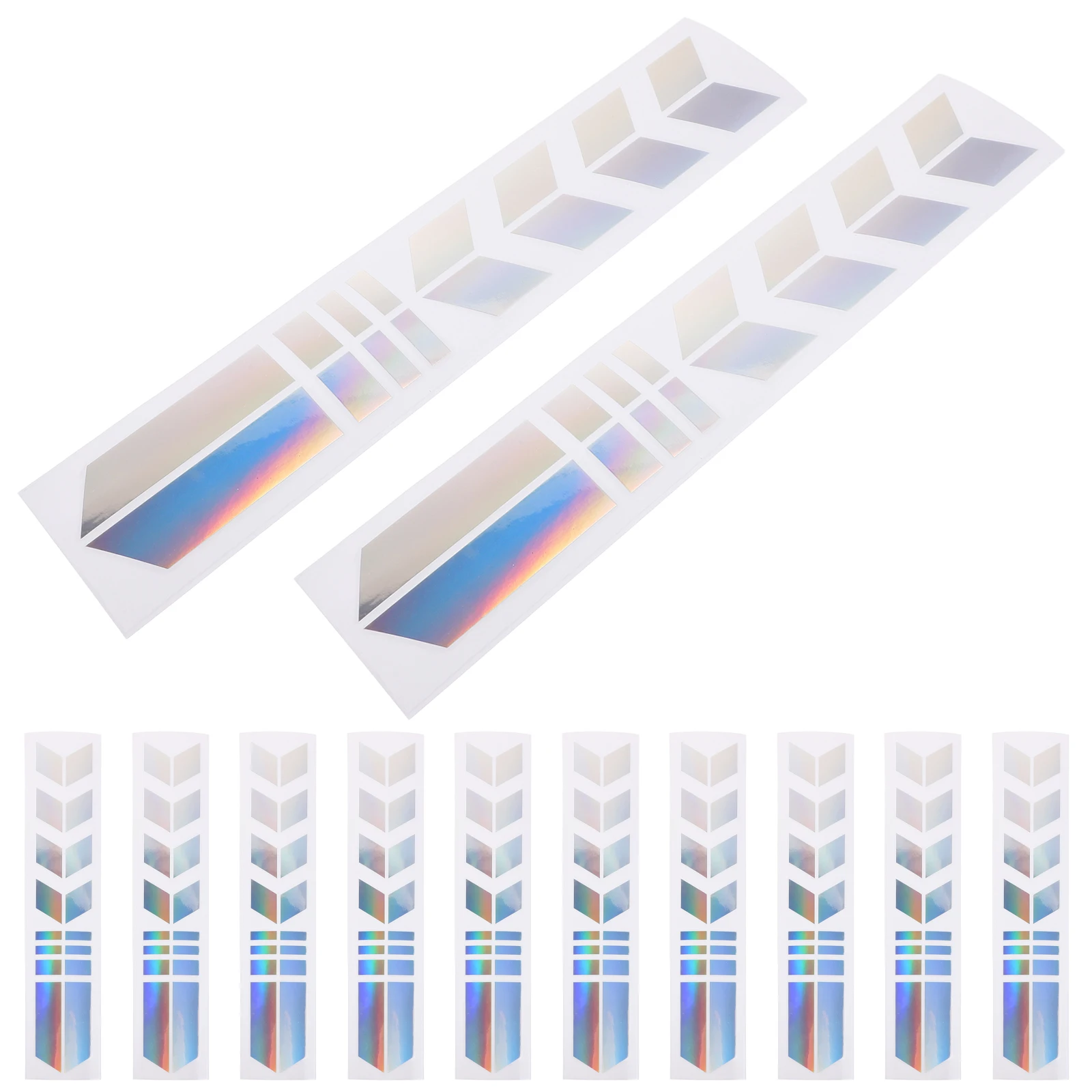 

20pcs Motorcycle Decals Reflective Stickers Waterproof Durable Night Visibility Material Car Accessories Bike Rear