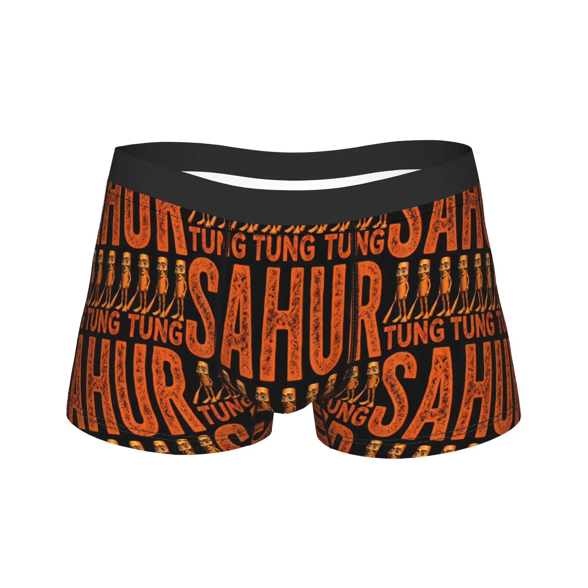 Tung Tung Tung Sahur Funny Meme Brainrot Shorts Briefs Underwear Male Soft Trend Boxer Shorts Custom DIY Plus Size Panties