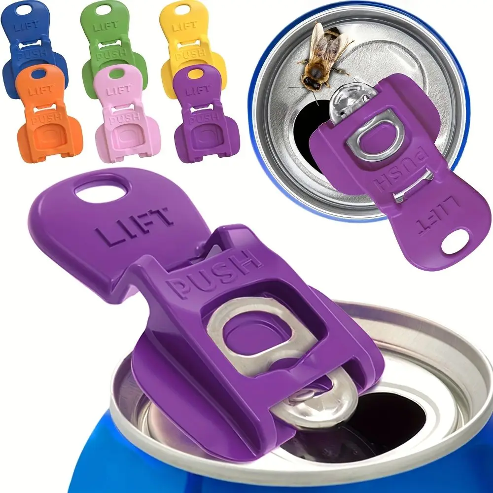 

1/6/12Pcs Portable Reusable Easy Can Opener Dustproof Effortless Drink Protector Practical Convenient Bottle Opener Soda