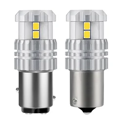 2 SZTUK Super jasne 1156 P21W BA15S 1157 P21/5W BAY15D LED 3030 10SMD Chipy Światła samochodowe Rezerwa światła sygnalizacyjne Automatyczna lampa 12V