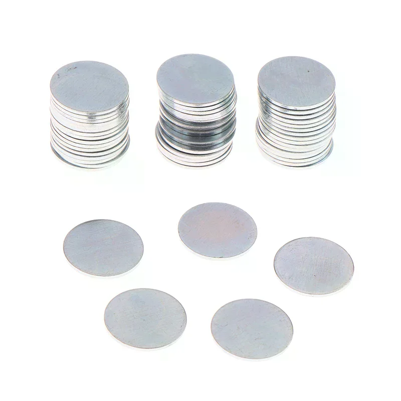 50/100Pcs Ultra-thin Round Galvanized Sheet Iron Sheet For DIY Handmade Make Accessories