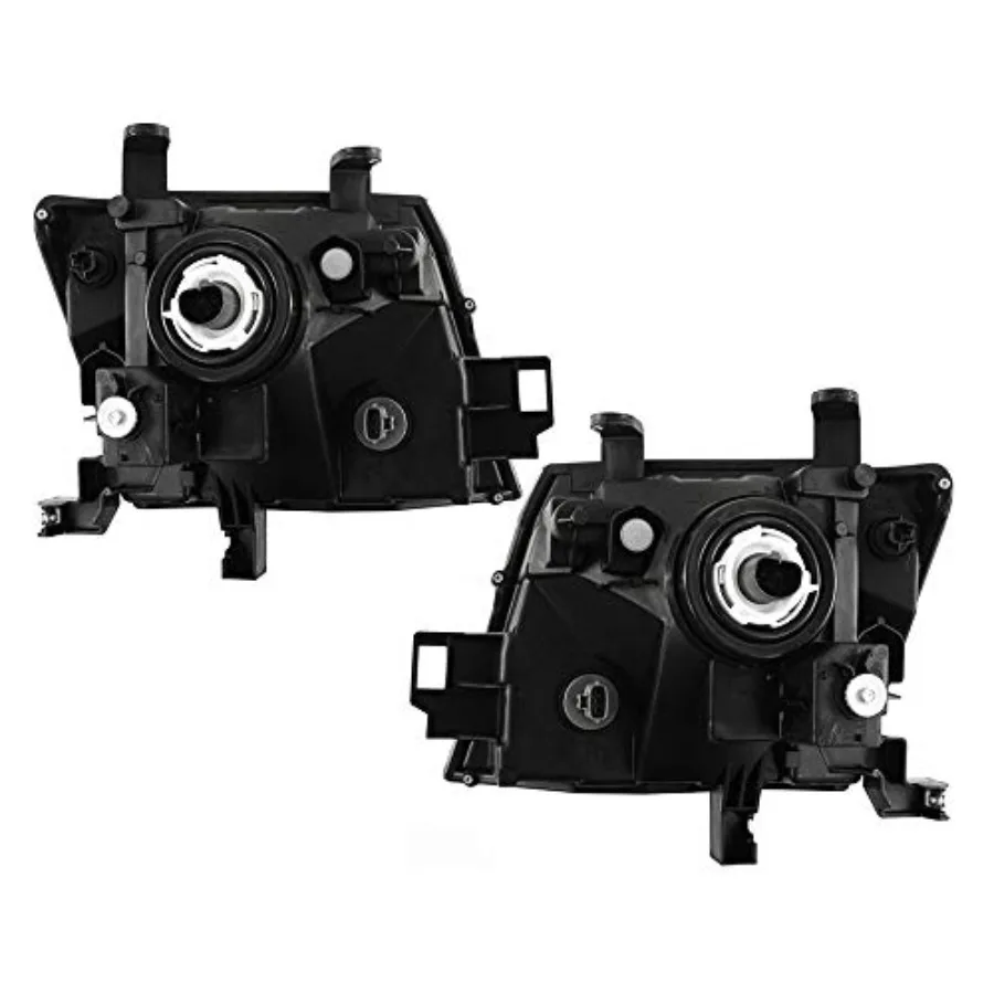 مصابيح أمامية بديلة للهالوجين، لمسة نهائية من الكروم لتحسين الرؤية والمتانة المتوافقة مع NISSAN 0515 XTERRA Mod #2