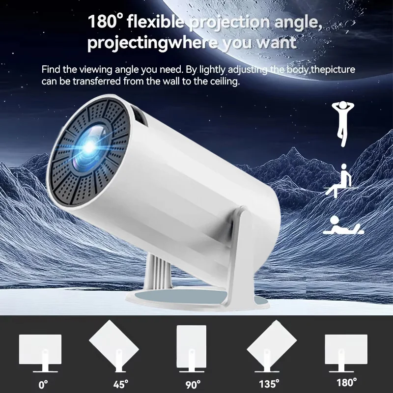 X8 ダイヤモンド型プロジェクター、高解像度ホームプロジェクター、オフィスプロジェクター、アウトドアキャンププロジェクター、寝室プロジェクター