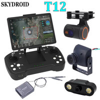 Skydroid T12 Remote Control Three-Body Camera 20km Digital Map Transmission w/ R12 Receiver 4 in 1 For Plant Protection Machine