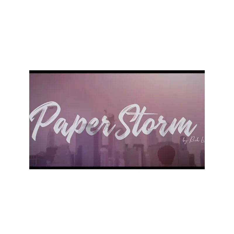 

Карточки Paperstorm Gimmicks от Rich Li Card, волшебные фокусы, иллюзии, магический поркер, магические террасы, карты для магических террас, исчезновение улицы