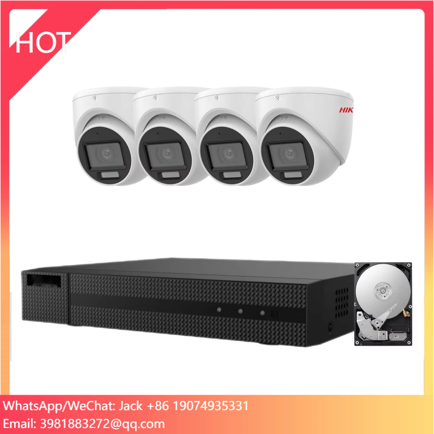 

Factory Price For DS-2CE76K0T-EXLMF 2 MP Analog Turret CCTV Camera DVR-208Q-M1DVR CCTV Camera Security System