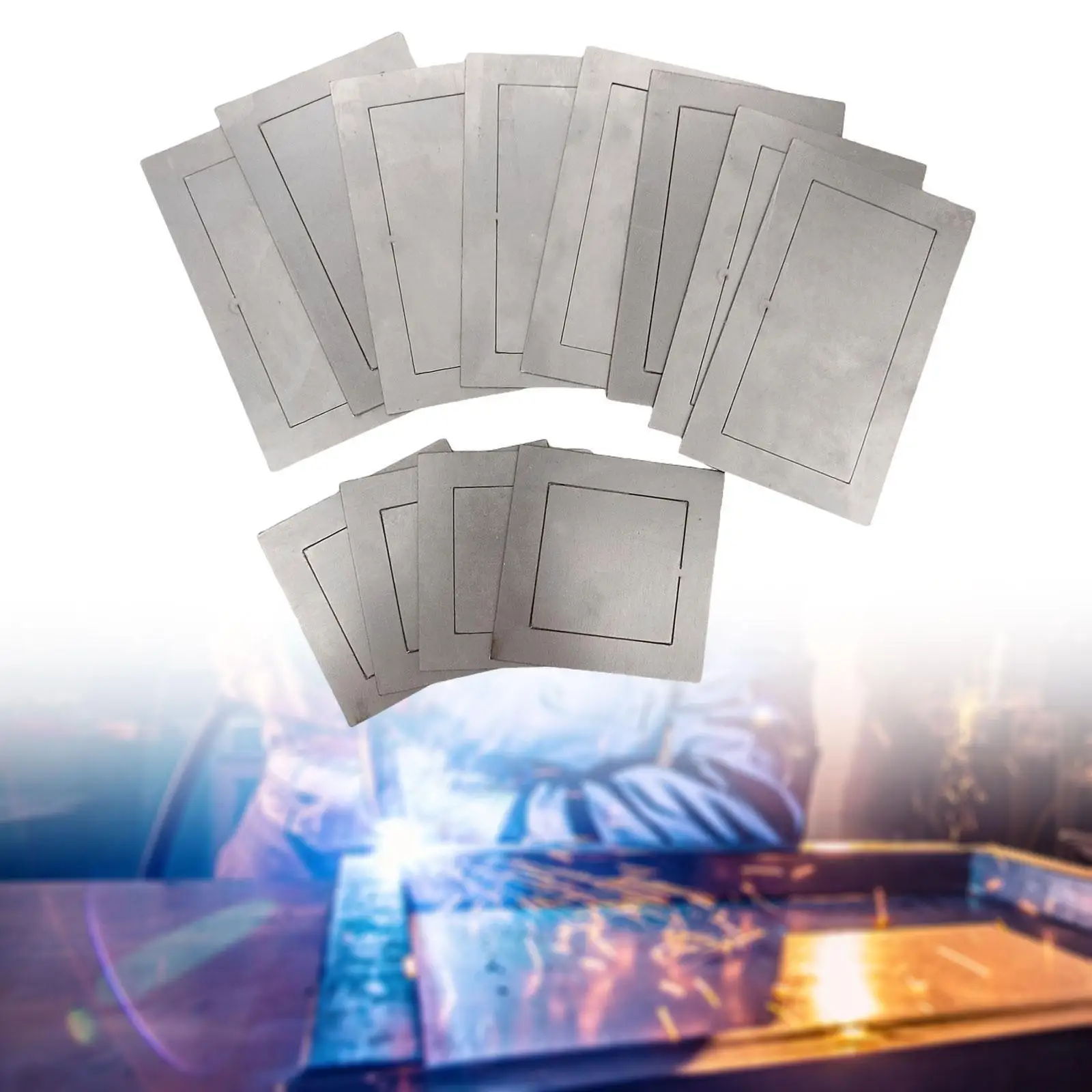 

12 Pieces Welding Coupons for Hobbyists Sturdy Welding Equipment Welding Kit